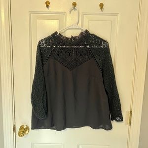 Black Lace SHEIN Top
